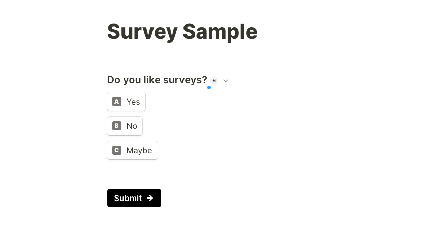 Tally Survey