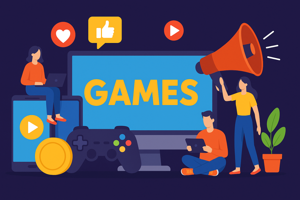 como divulgar plataforma de jogos online 