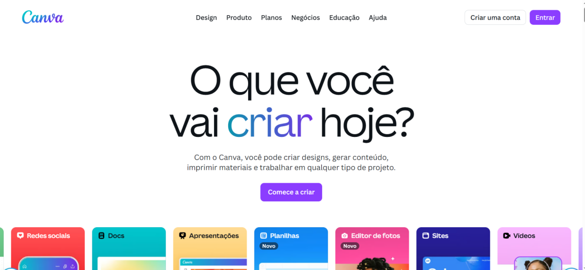 Canva site oficial