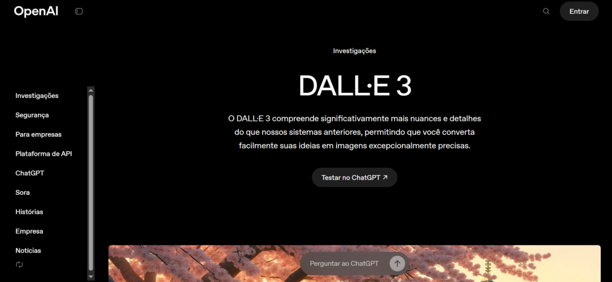 OpenAI DALL-E 3 - Melhores alternativas de Midjourney