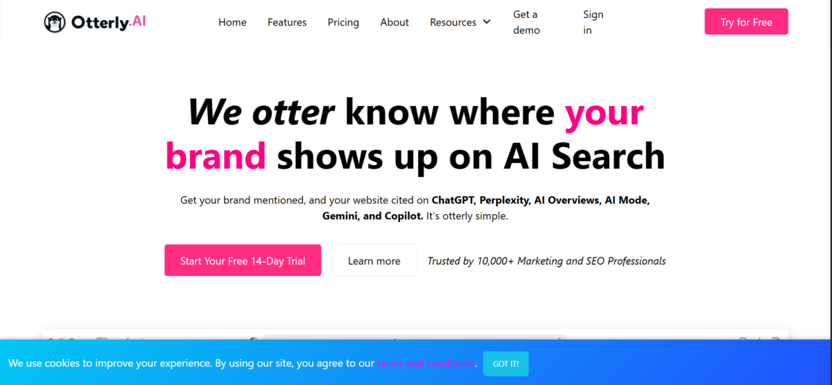 Otterly AI - Ferramentas de monitoramento AI Search
