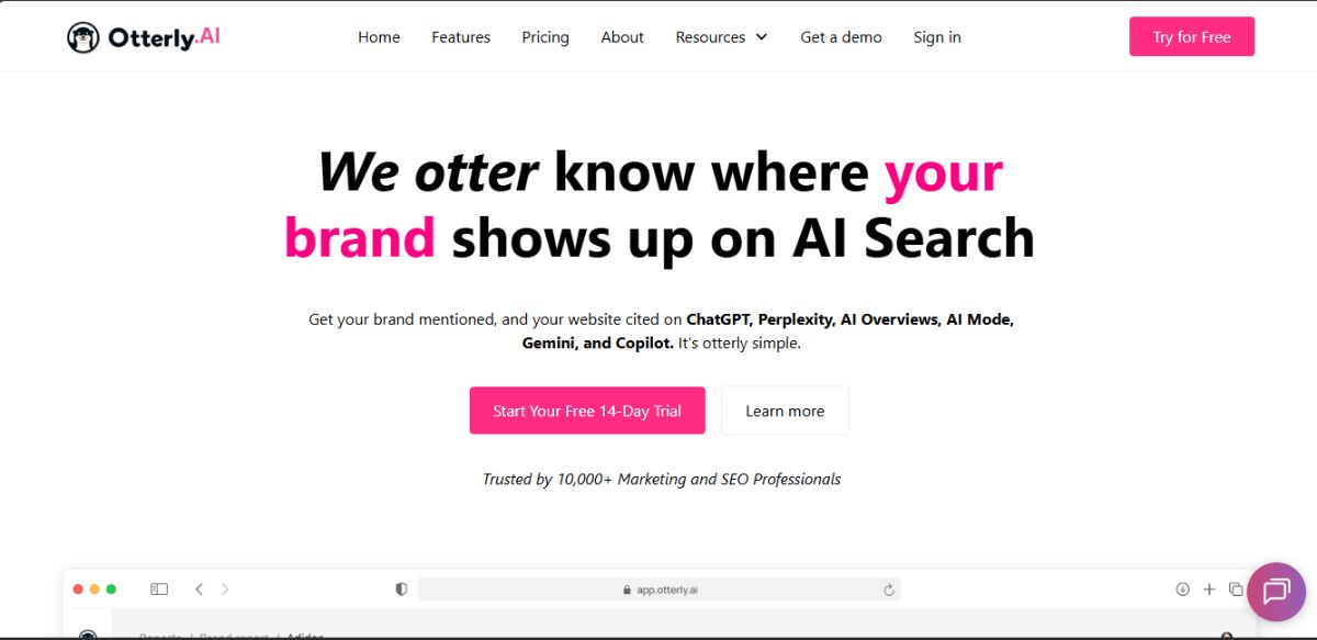 Otterly.AI - ferramentas de rastreamento LLM