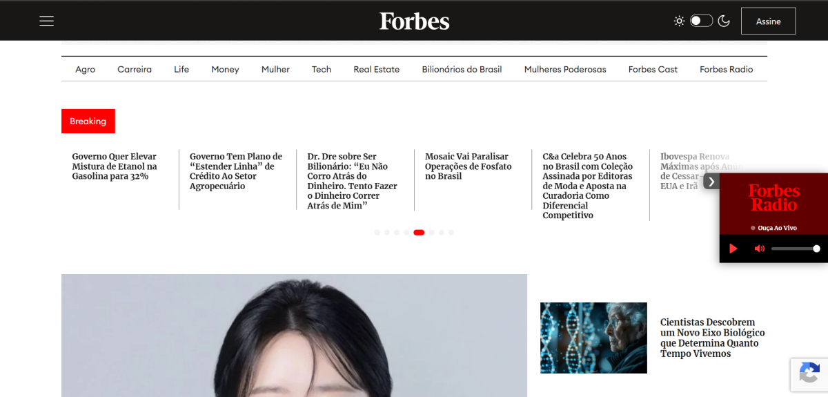 Página inicial Forbes Brasil