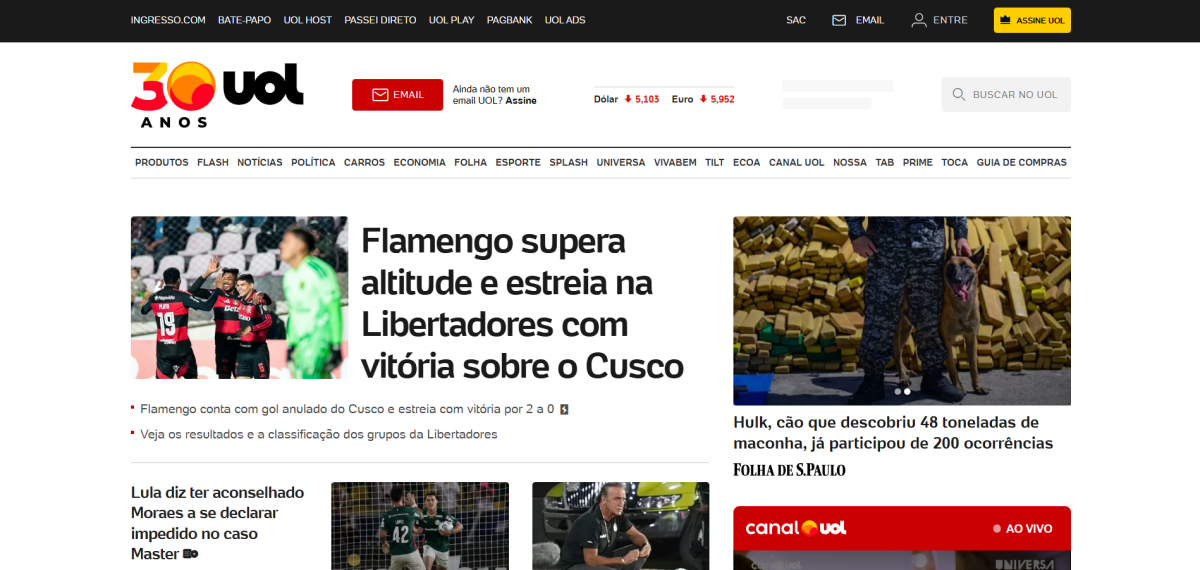 Portal Uol assessoria de imprensa