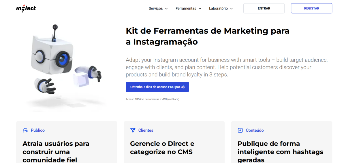 Inflact - o que é SEO no Instagram