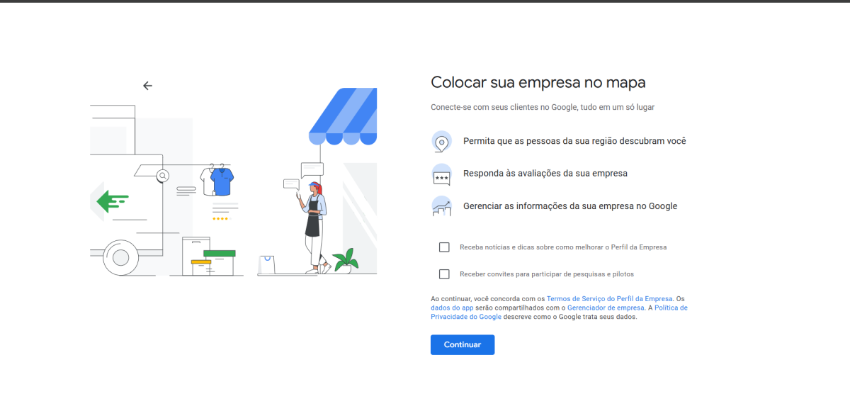 Coloque sua empresa no mapa