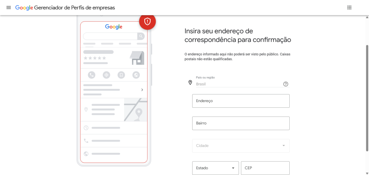 Etapas de verificação 