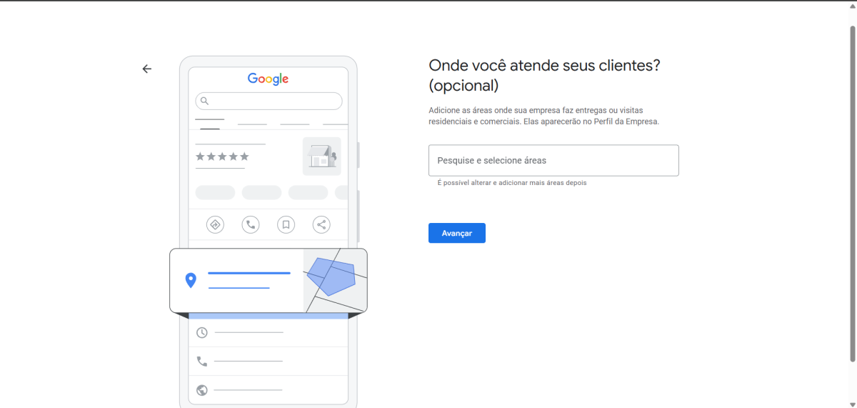 Informe onde atende seus clientes