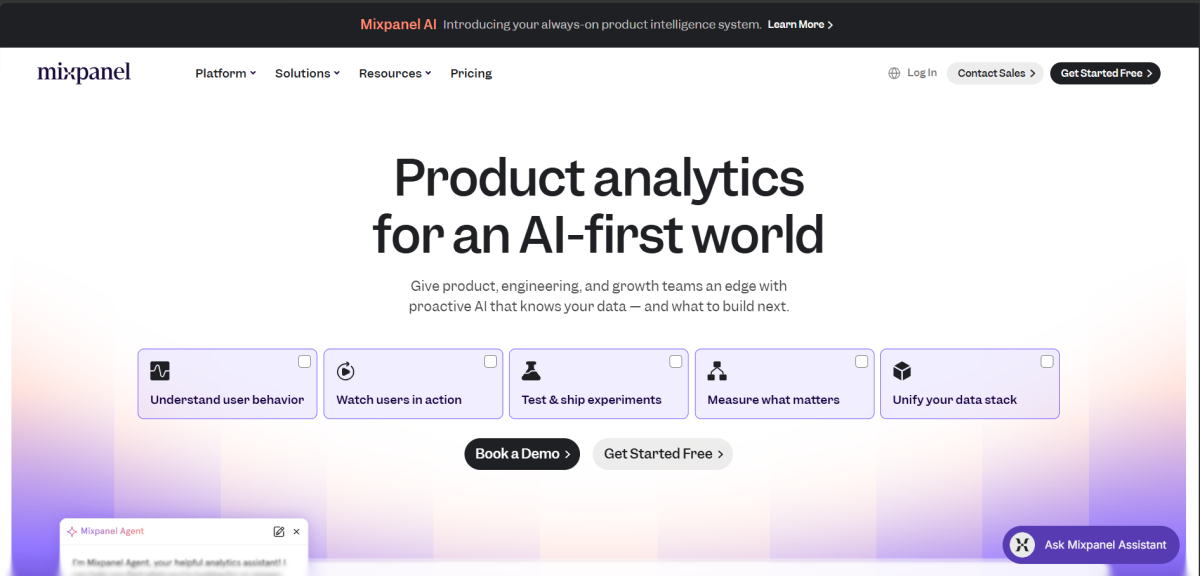 Mixpanel - Ferramentas de análise de tráfego
