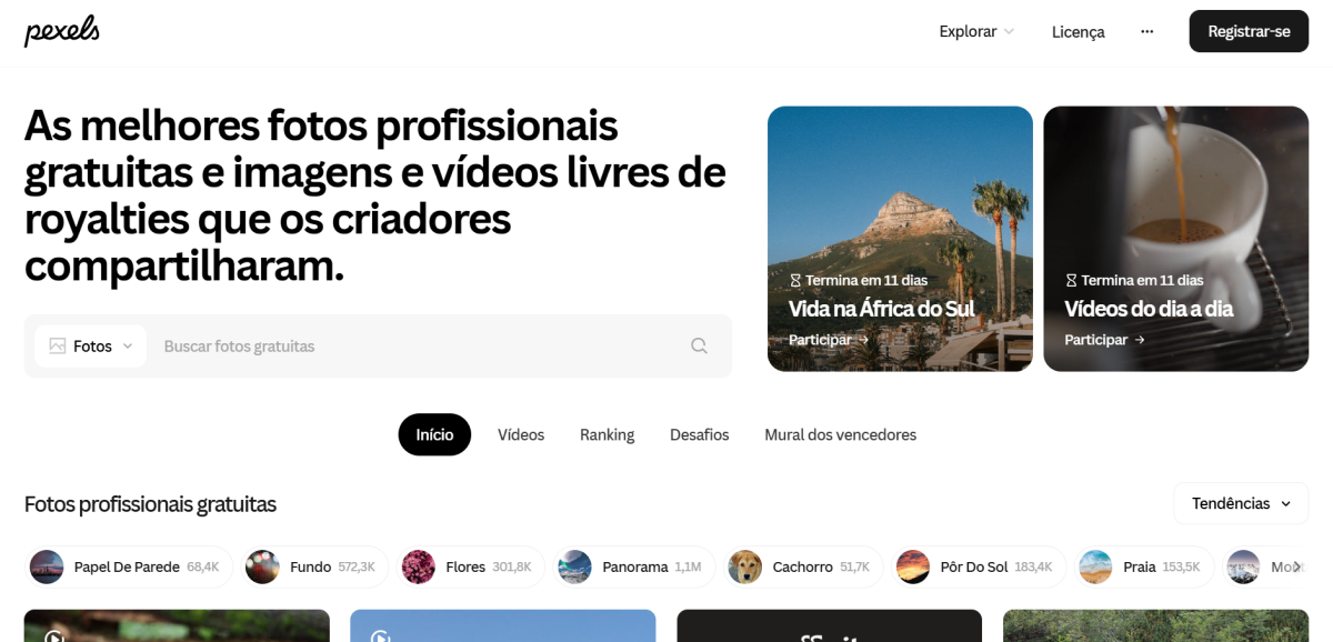 Pexels - Google Imagens SEO